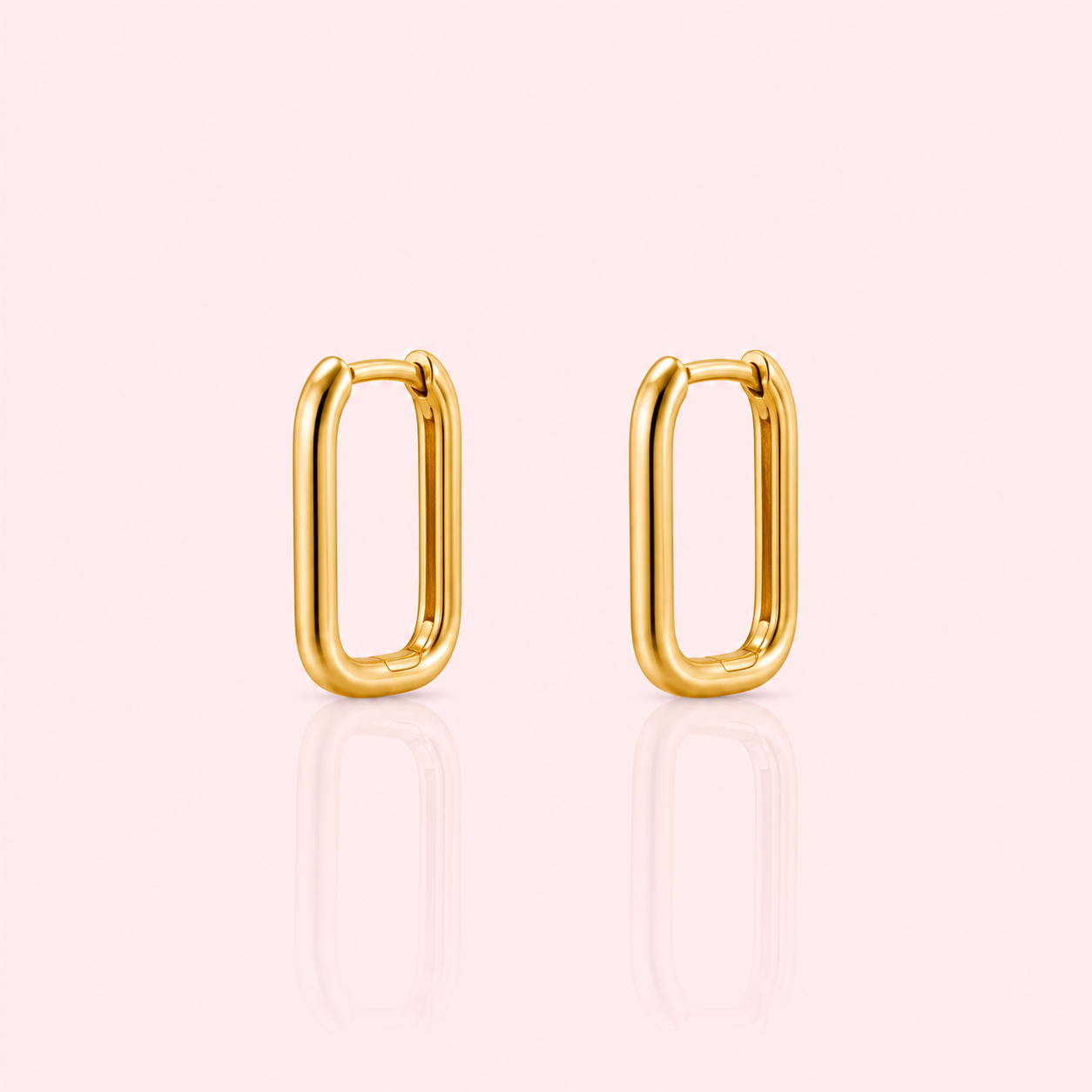 Minimalistic luxe hoop