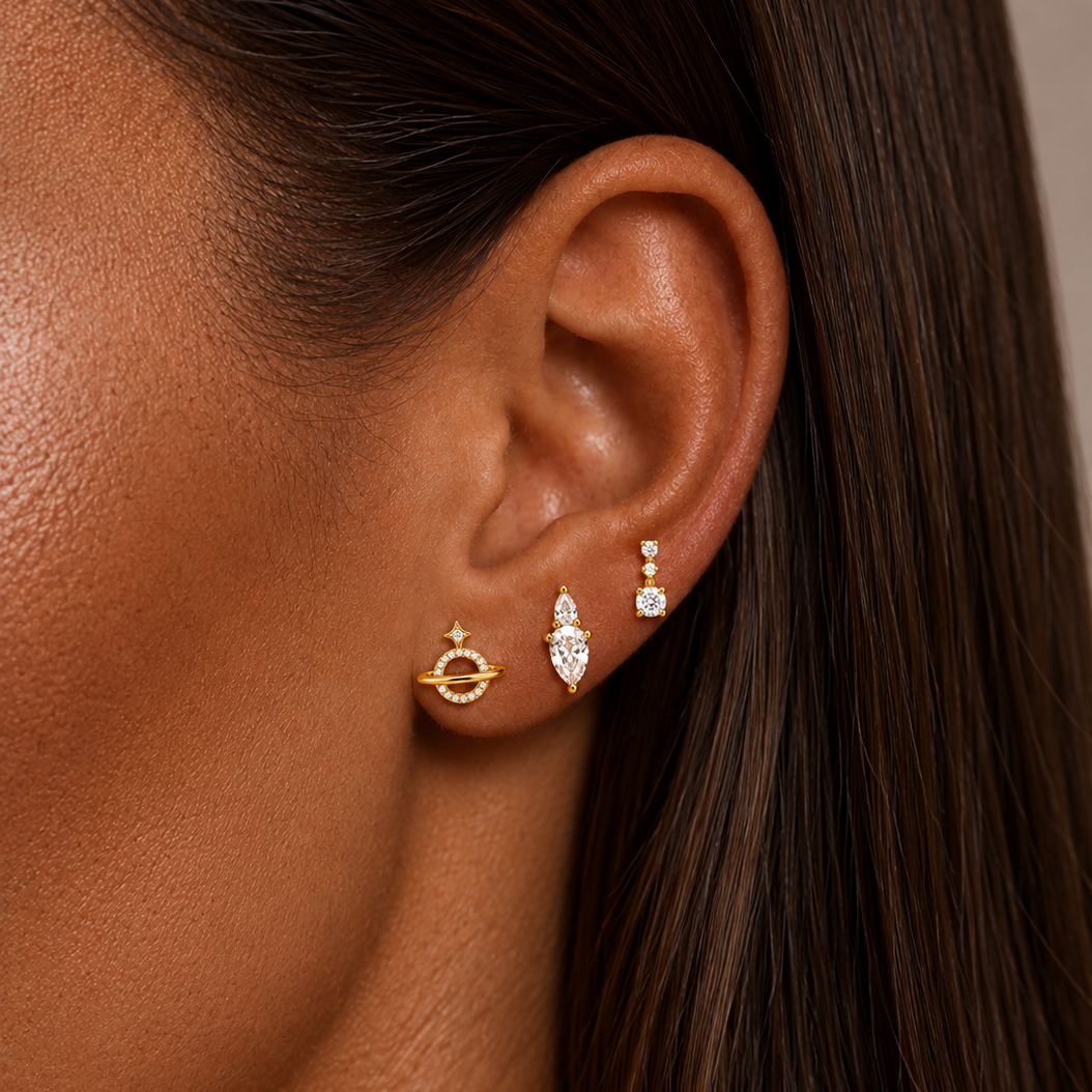 Aura drop studs