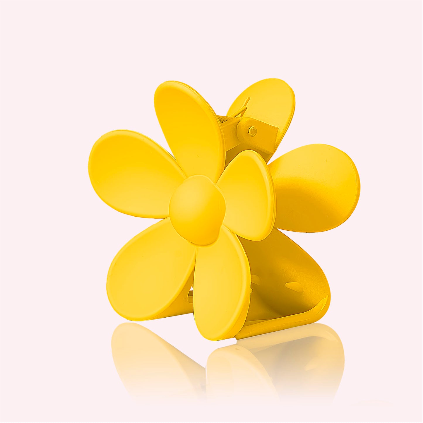 Yellow flower hairclip