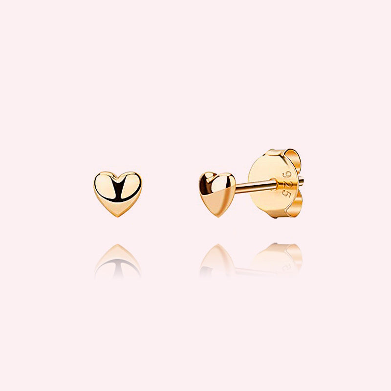 Heart stud 4 mm