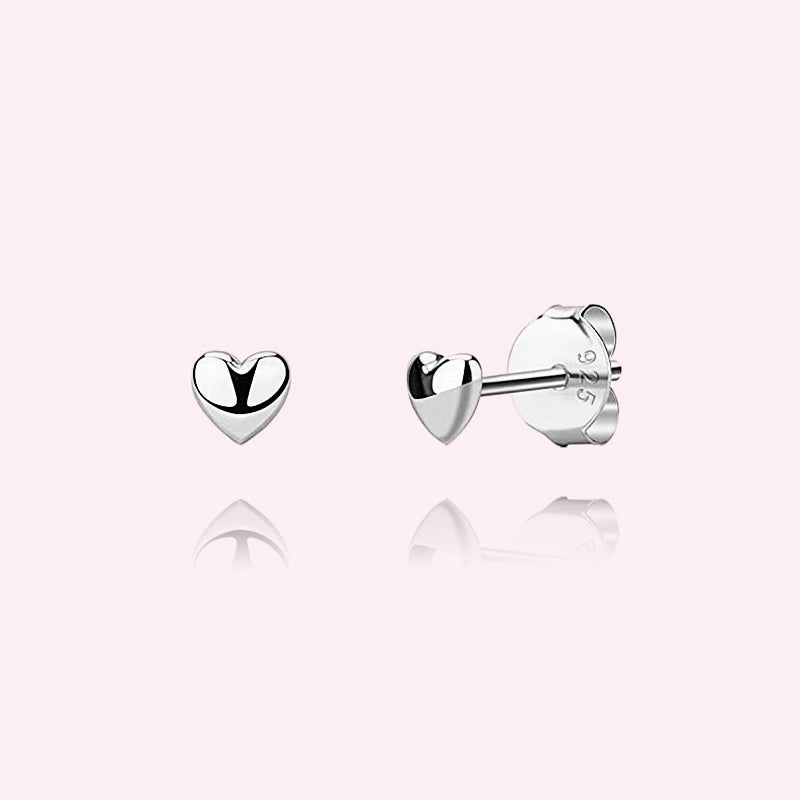 Heart stud 4 mm