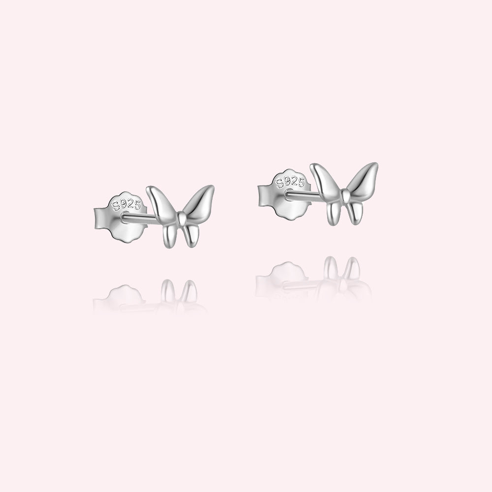 Small butterfly studs