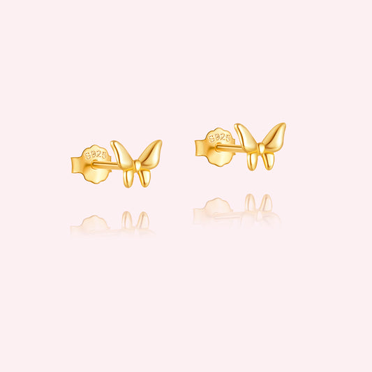 Small butterfly studs