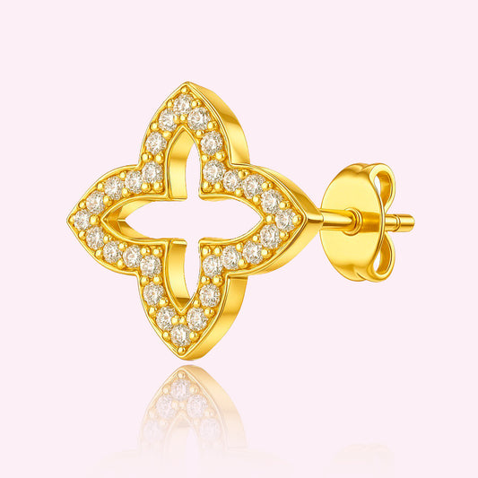 Crystal bloom stud