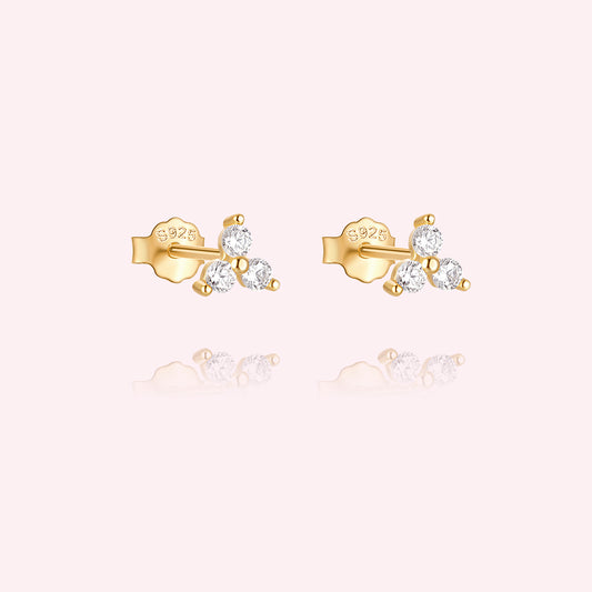 Trinity crystal studs