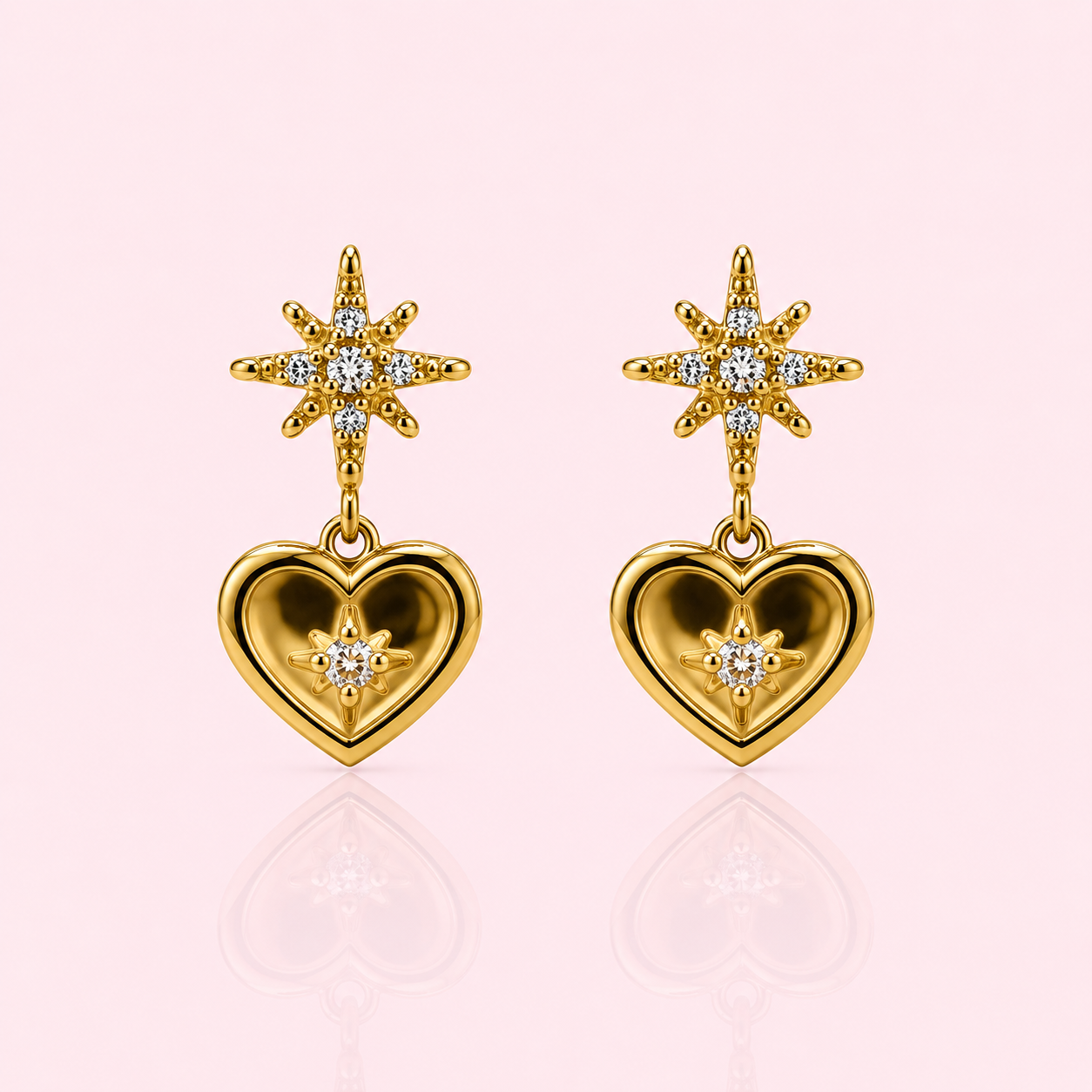 Star heart drops