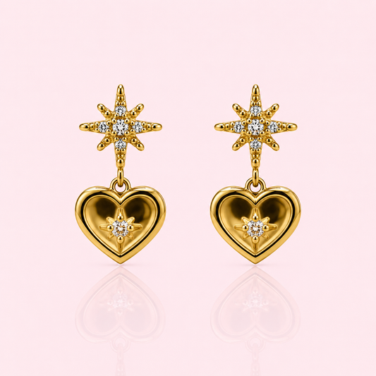 Star heart drops