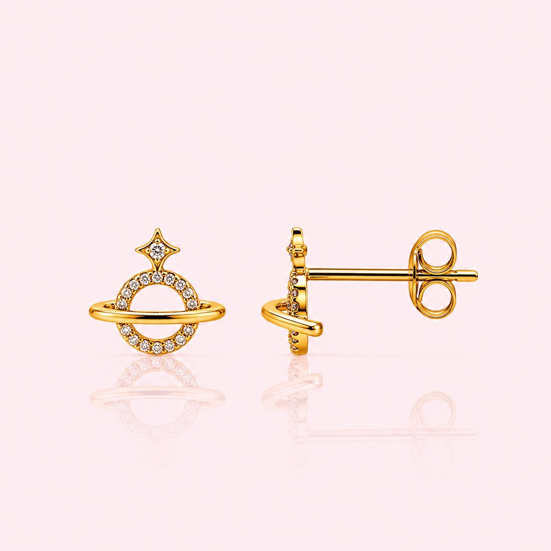Orbit sparkle stud