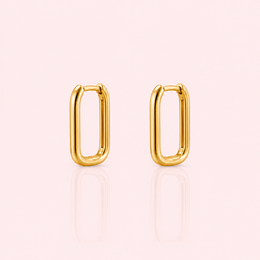 Minimalistic luxe hoop