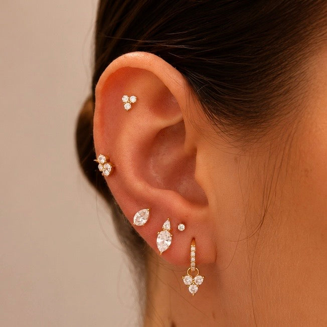 Aura drop studs