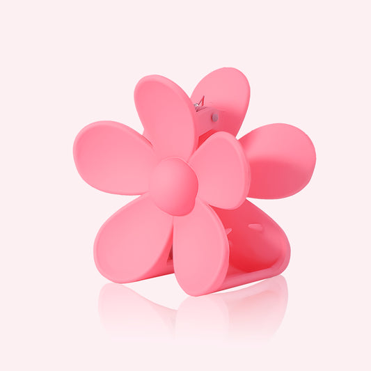 Pink flower hairclip