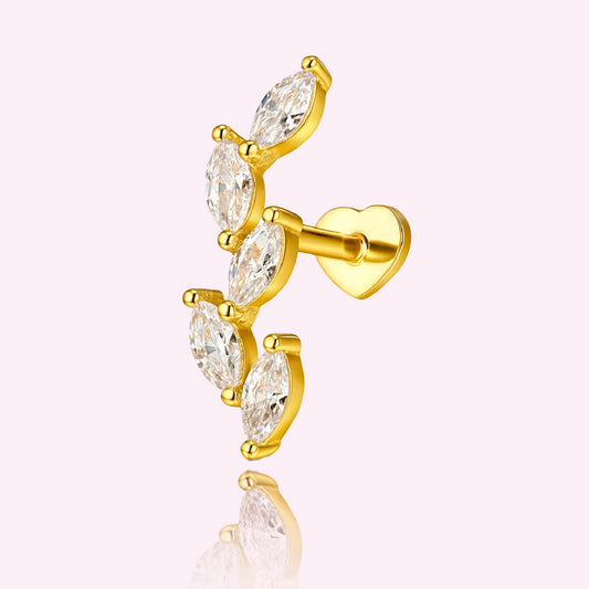 Crystal leaf flatback