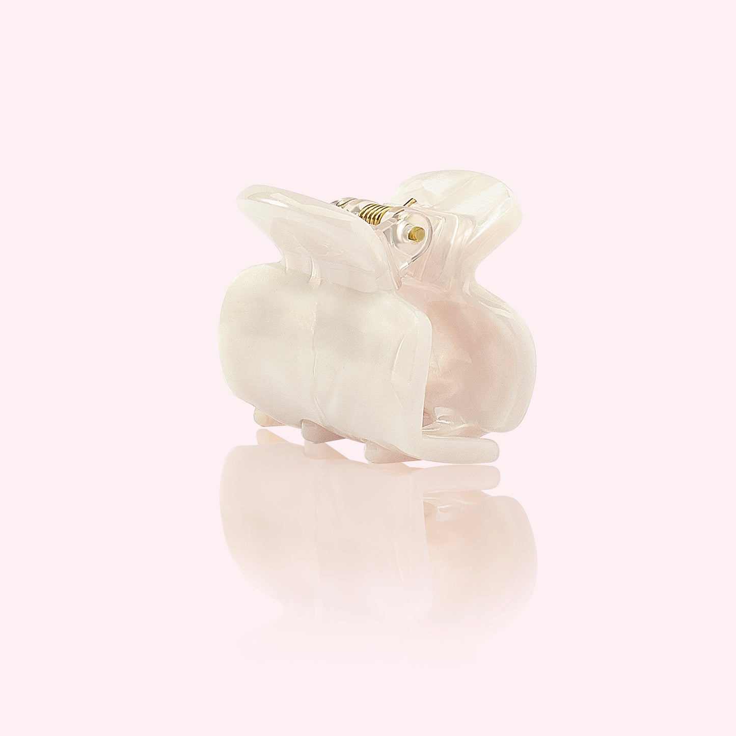 White pearl mini hairclip