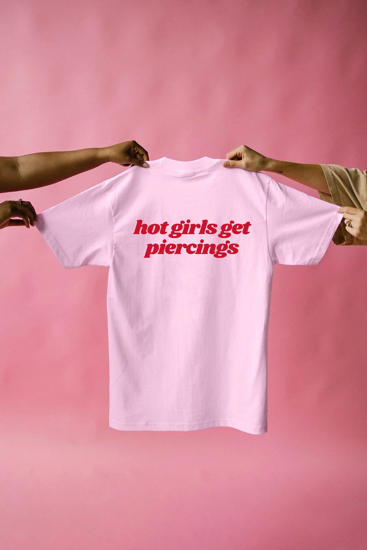 ''Hot girls get piercings'' azaria t-shirt