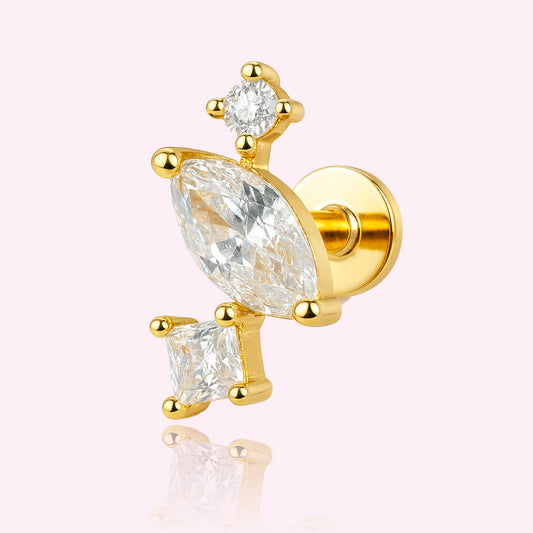 Crystal oval flatback